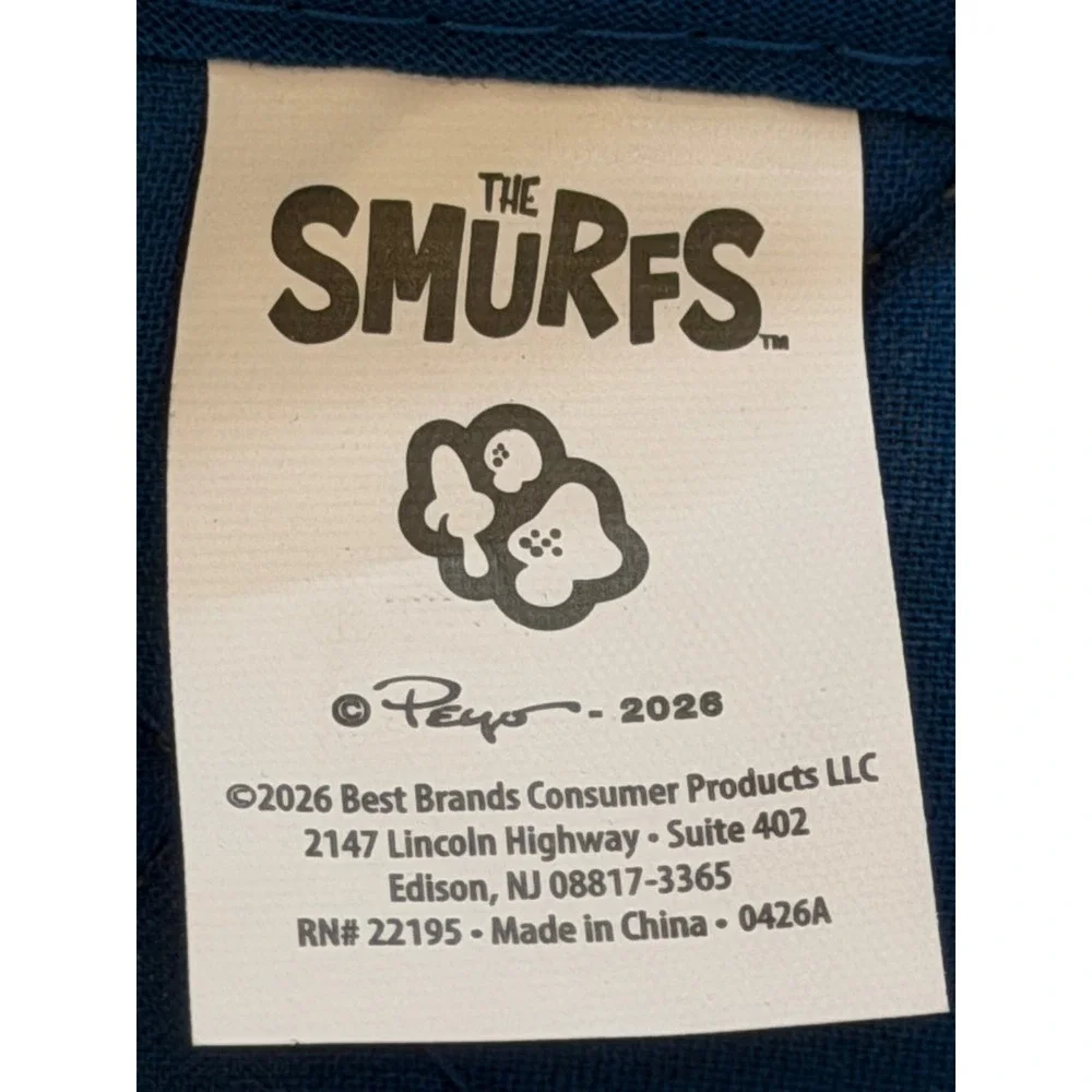 The Smurfs 4pc Kitchen Set Oven Mitt Mini Mitt Pot Holder Towel Blue New NWT